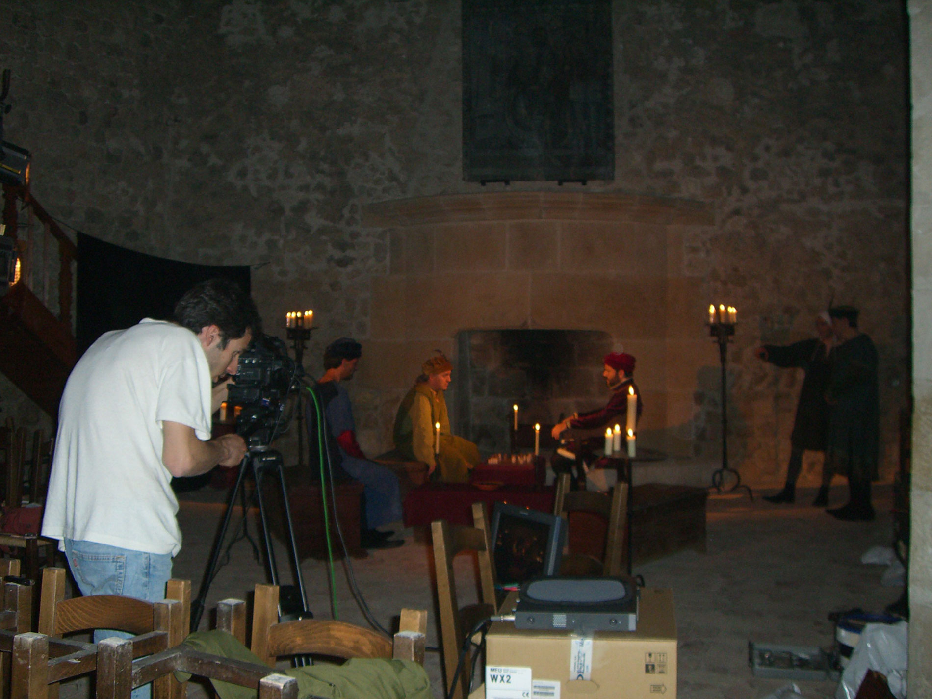 Rodatge al castell de Sant Martí Sarroca